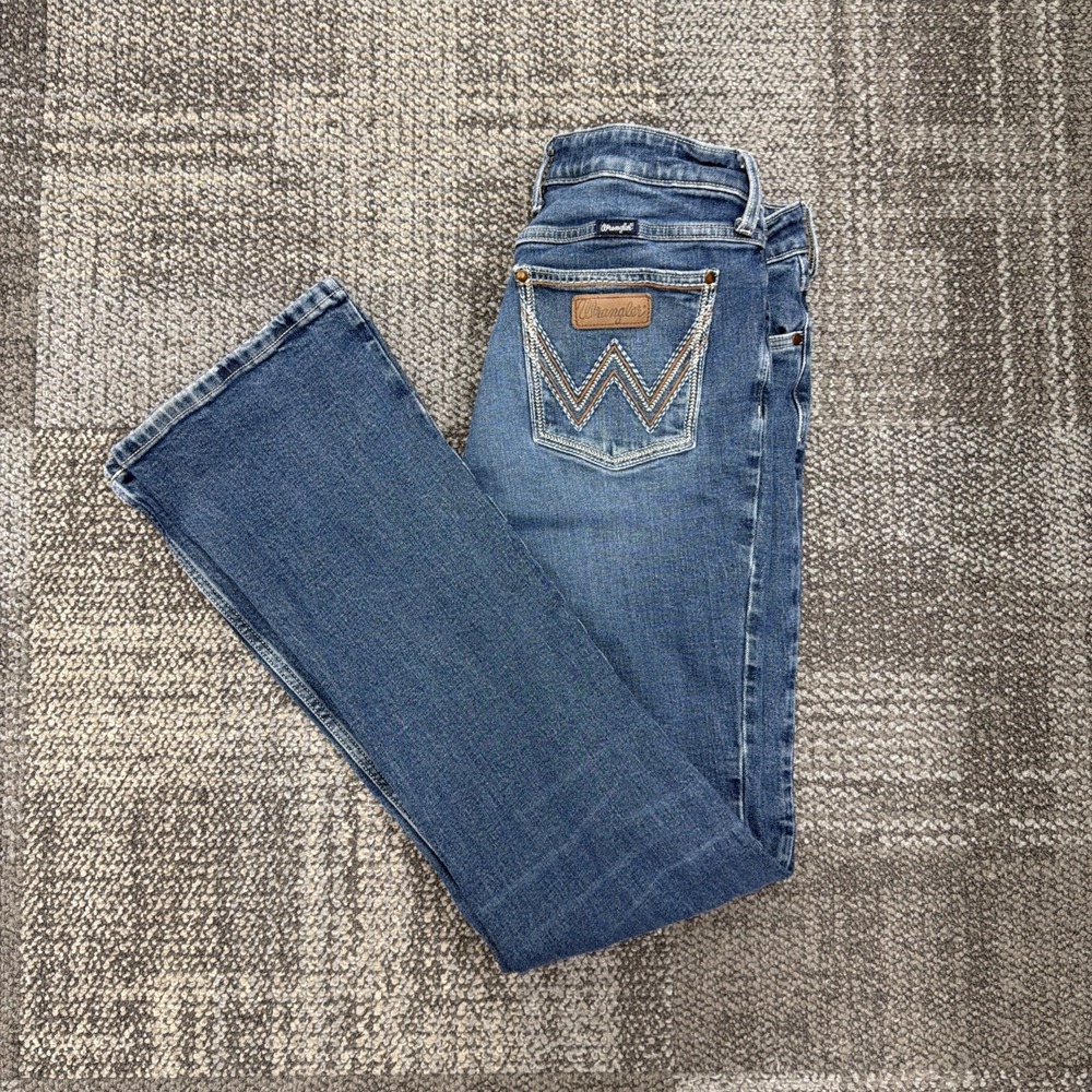 Wrangler Retro Mae Bootcut Jeans Women's 31X36 Denim Kayla Wash 112352975